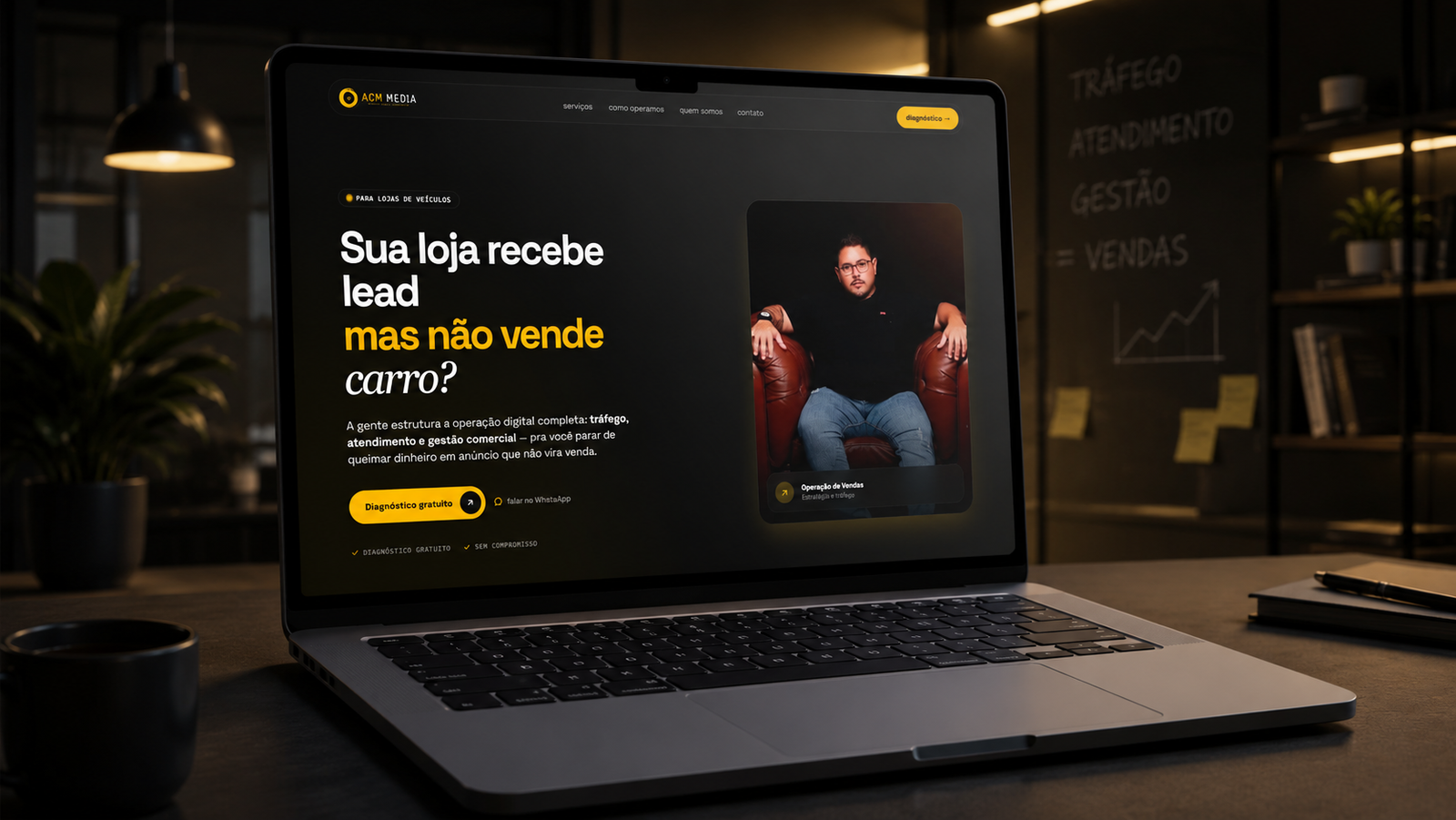 Landing page ACM Media