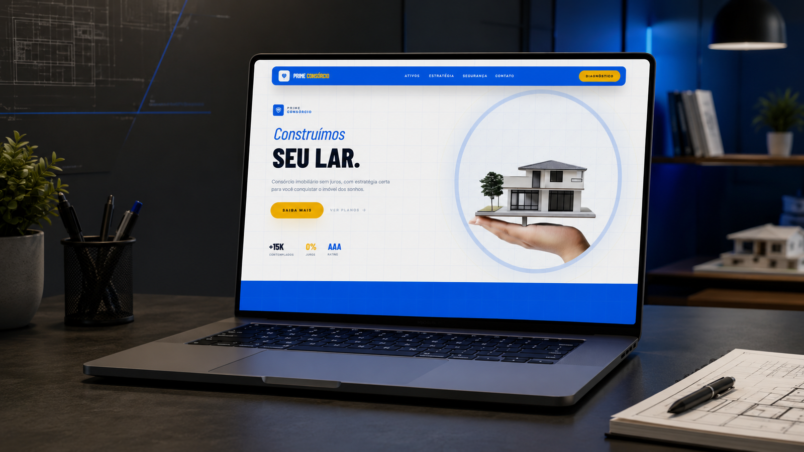 Landing page Consórcio